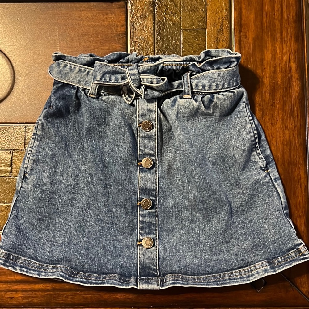 Lands End Girls Denim Skirt